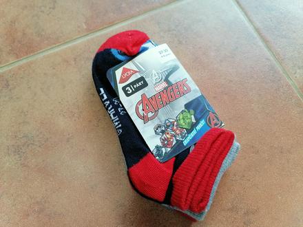 Letné chlapčenské ponožky avengers, veľ. 27-30, 27