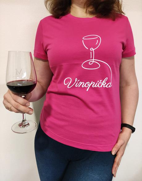 Dámske purpurové tričko - vínopička, l / m / s / xl / xxl