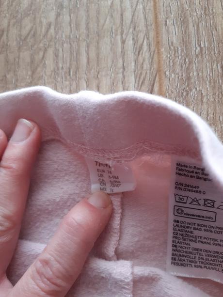 Dievčenské legíny, h&m,74