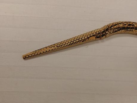 Zberateľ vintage drevený had pyrografia rezbárstvo,