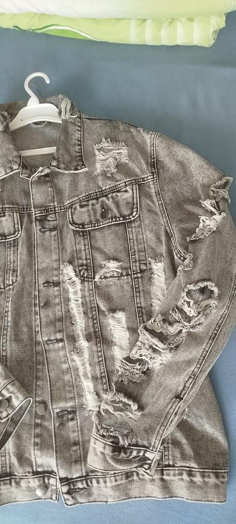 Pánska riflova bunda, l