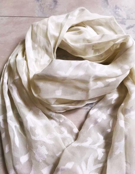 Jemná šatka na krk, xl