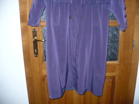 Jarný fialový kabát, xl