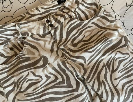 Kvalitné nohavice so vzorom fransa jeans v. 42, 42