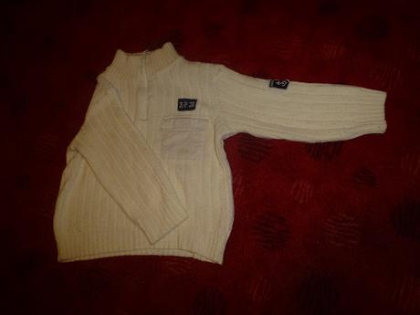 Béžový svetrík pre chlapca 116, 116
