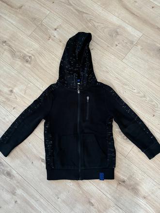 Čierna mikina na zips, f&f,122