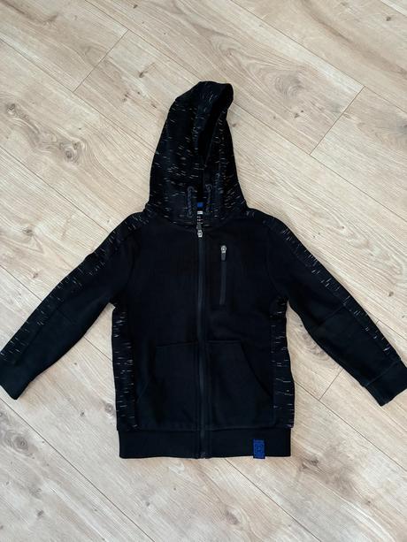 Čierna mikina na zips, f&f,122