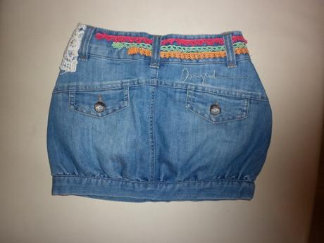 Riflová suknička desigual, desigual,116