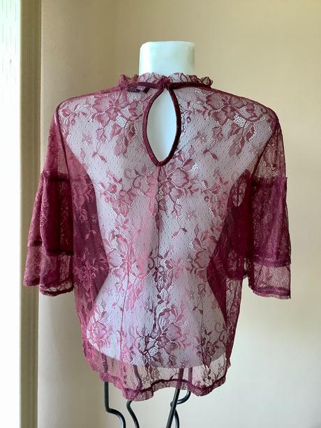 Krajkova bluzka s vysivkou, new look,m