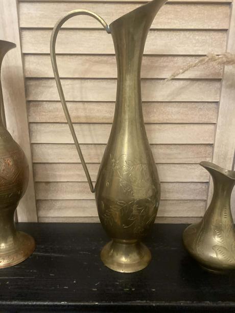 Mosadzná váza 35 cm, 