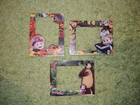 Fotorámiky magnetické máša a medveď,