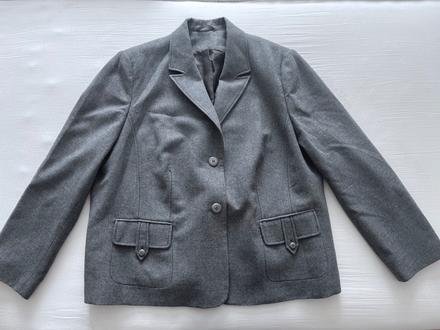 Vlnený kabát, blazer vel.50, xxl