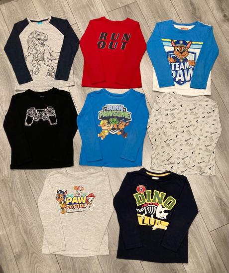 8x tričko v. 116/122 na doma, 116