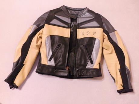 Moto kožená bunda, s