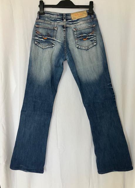 Dámske modré y2k low waist rifle vintage, l