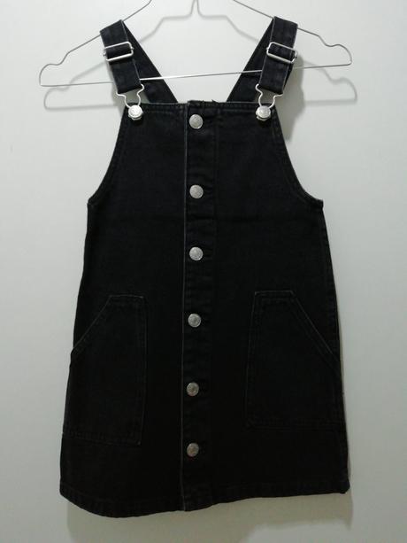 Čierne rifľové šaty / šatová sukňa, denim co,128