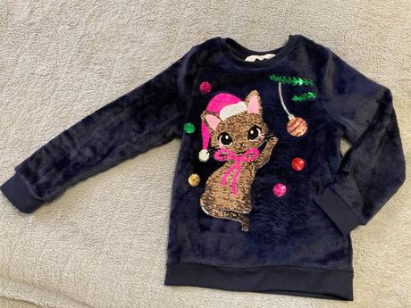 Mäkučká mikina s meniacimi flitrami zn.h&m (116), h&m,116