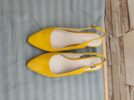 Ecco 40 - dámske kožené žlté sandále, ecco,40