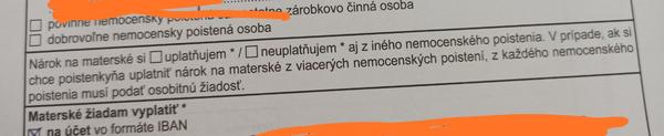 Ako správne vyplniť žiadosť o materské?