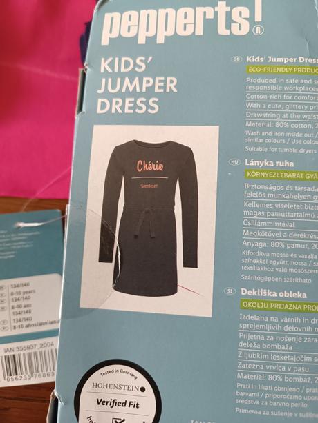 Šaty 4 kusy (3xdr a 1xkr), pepperts,134 / 140