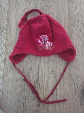 Tmavo ružová zimná čiapka obvod 46-47cm, 74