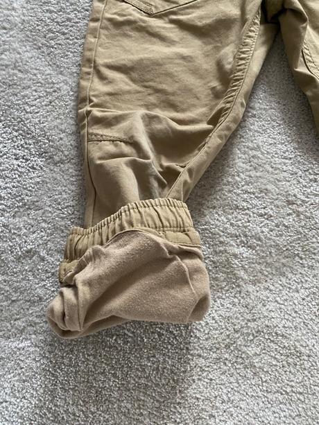 Oteplené nohavice, palomino,110