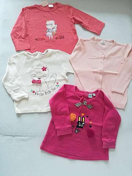 Tričká s dlhým rukávom, veľ.74-80, zara,74