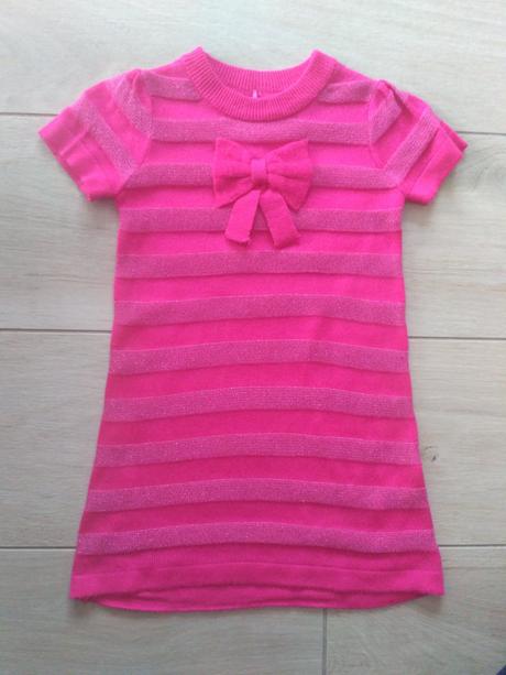 Pásikavé šaty s mašľou, george,80