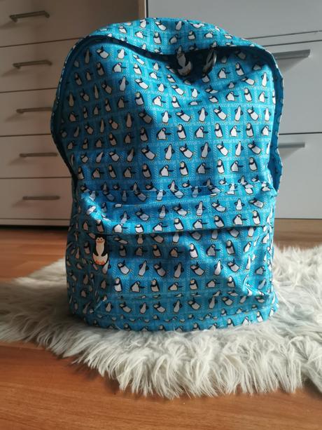 F&f školská taška s tučniakom, 