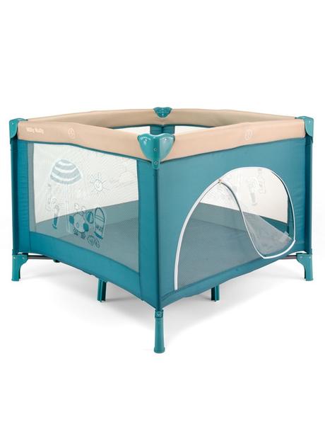 Detská skladacia ohrádka blue, šírka (cm): 100,dĺžka (cm): 100