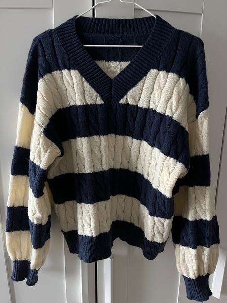 Pásikavý sveter, s