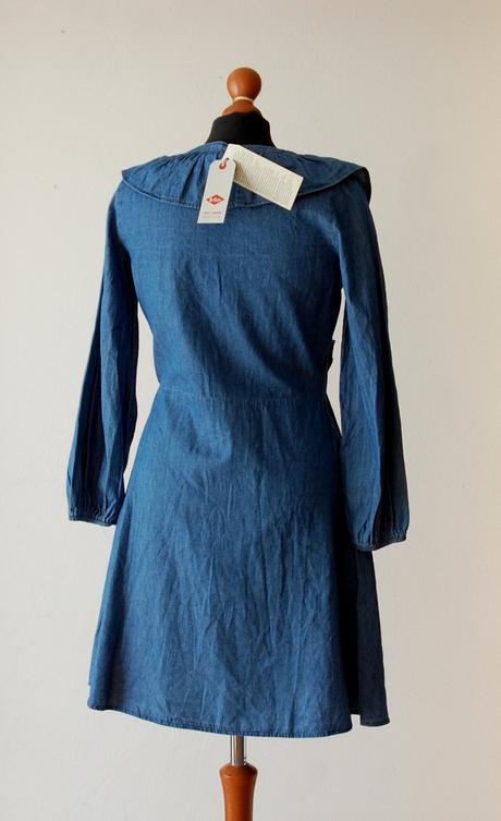 Štýlové denimové šaty s volánom, lee cooper,xs