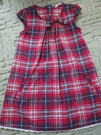 Kárované šaty, h&m,122