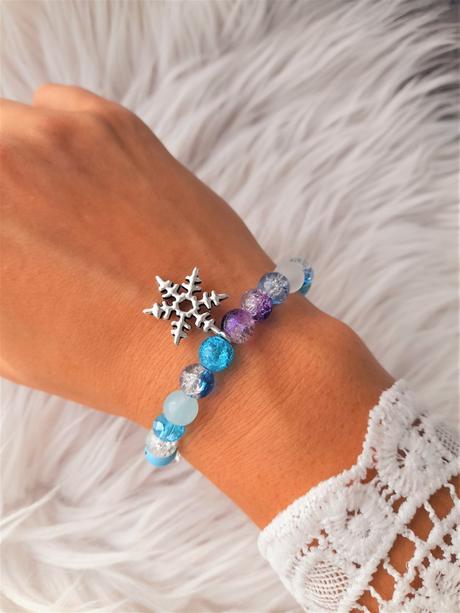 Vianočný náramok-snehová vločka,