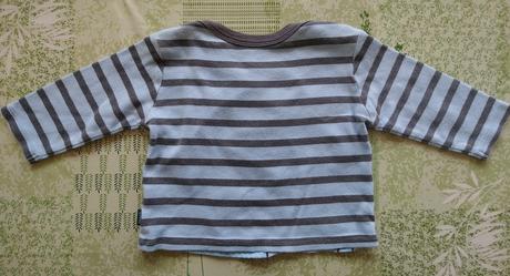 Pásikavé modré tričko s motívom, disney, 68-74 cm, disney,74