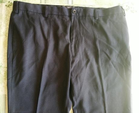 Pánske čierno modré nohavice marks&spencer, op 105, marks & spencer,xxl