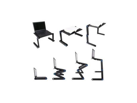 Flexibilný stolík na notebook s ventilátorom, 