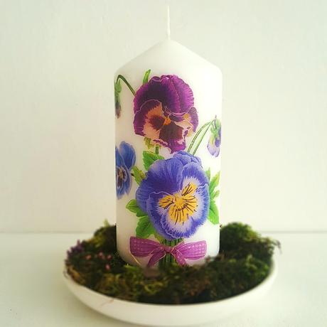 Jarná sviečka "kytička sirôtok",