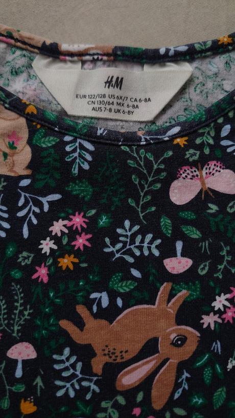 Zvieratkové bavlnené šaty hm, h&m,128