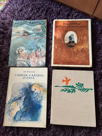 Sada 4 ks rozprávkových knižiek,