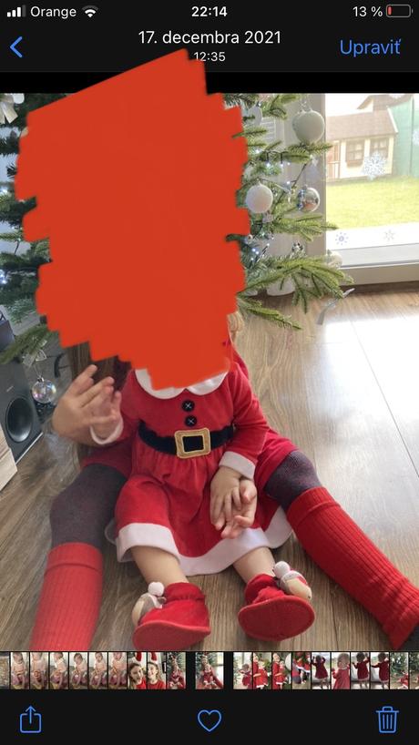 Vianočné šaty 6-9mesiacov, 68