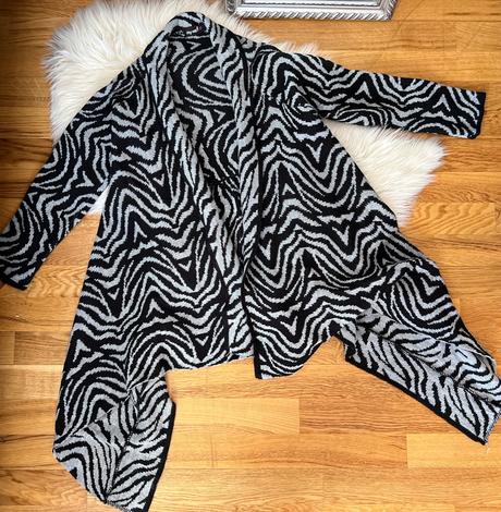 Asymetricky sveter kardigan uni, 