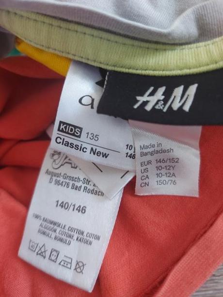 4 chlapcenské trička, 146