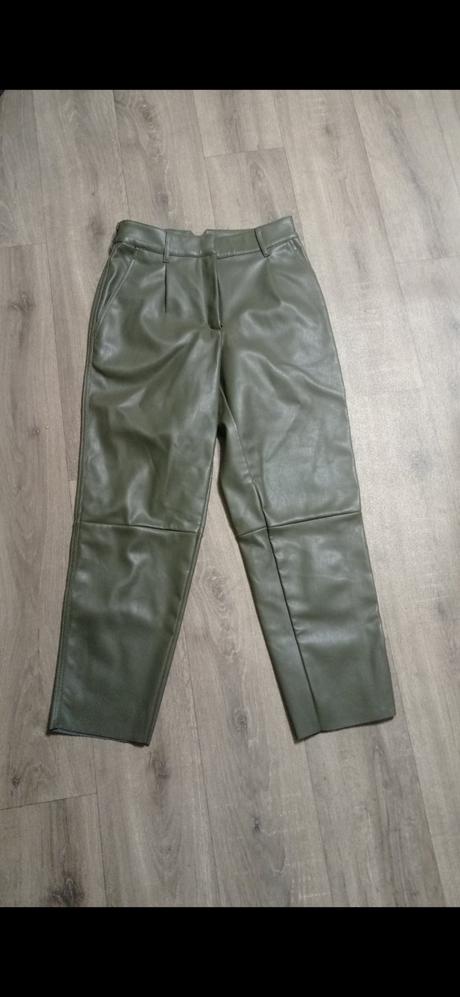 Koženkové nohavice h&m, h&m,s