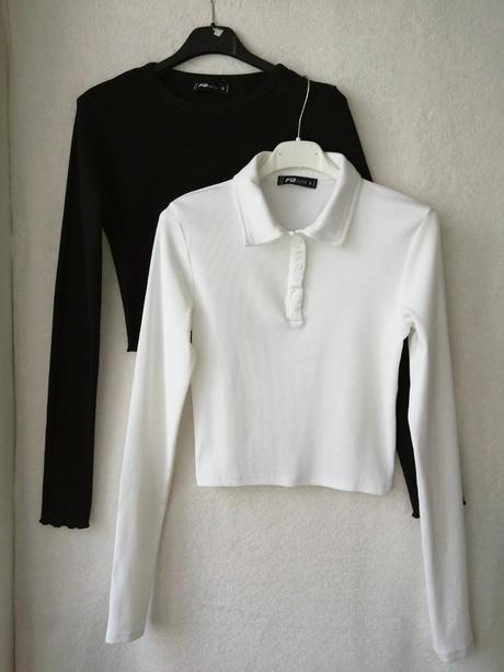 Čierny+ biely bavlnený top - cena spolu, new yorker,s