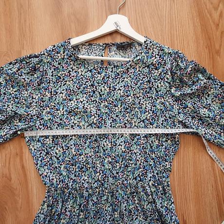 Modré viskózové šaty, m