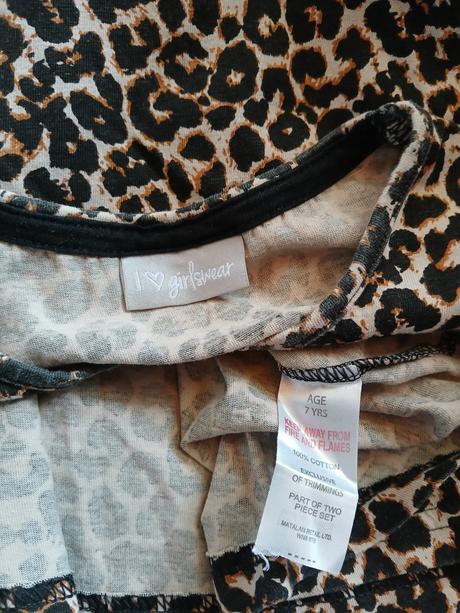 Tigrovane saty + leginy, 128