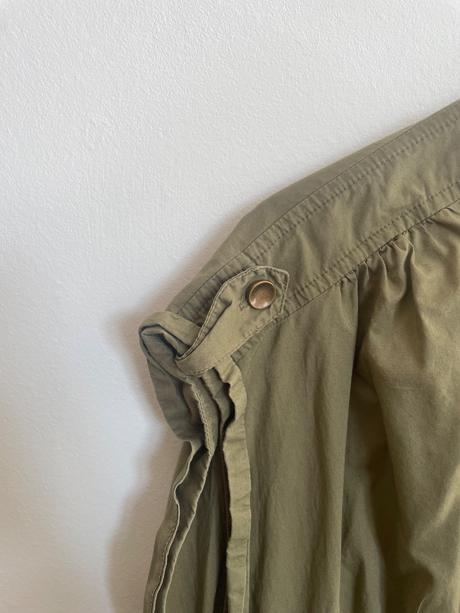 Khaki letne saty so zipsom h&m, h&m