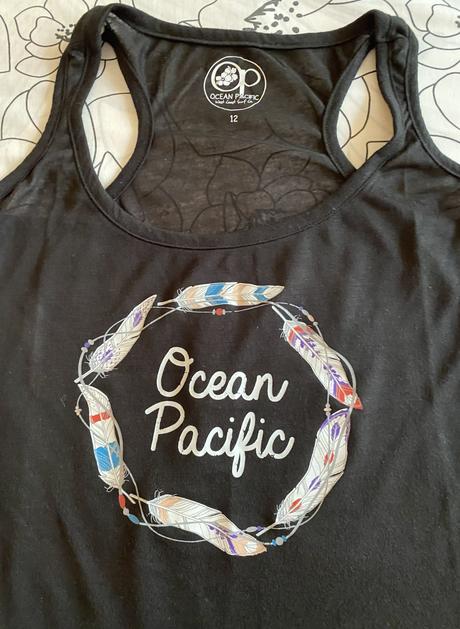 Tenké tielko s potlačou ocean pacifik v. m - 12, ocean pacific,m