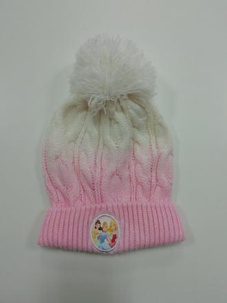 Pletená čiapka s princeznami disney 4/5rokov, disney,110